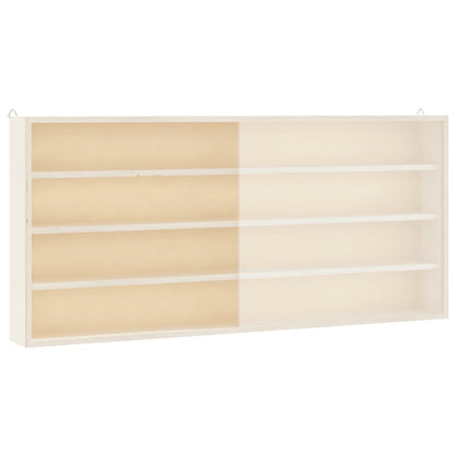 Dřevěná Sběratelská Vitrína S Dvířky 80X8,5X37 Cm