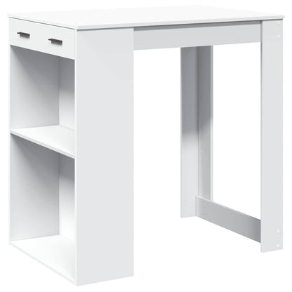 Barový Stůl Bílý 102 X 70 X 103,5 Cm Kompozitní Dřevo