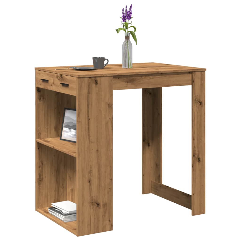Barový Stůl Bílý 102 X 70 X 103,5 Cm Kompozitní Dřevo