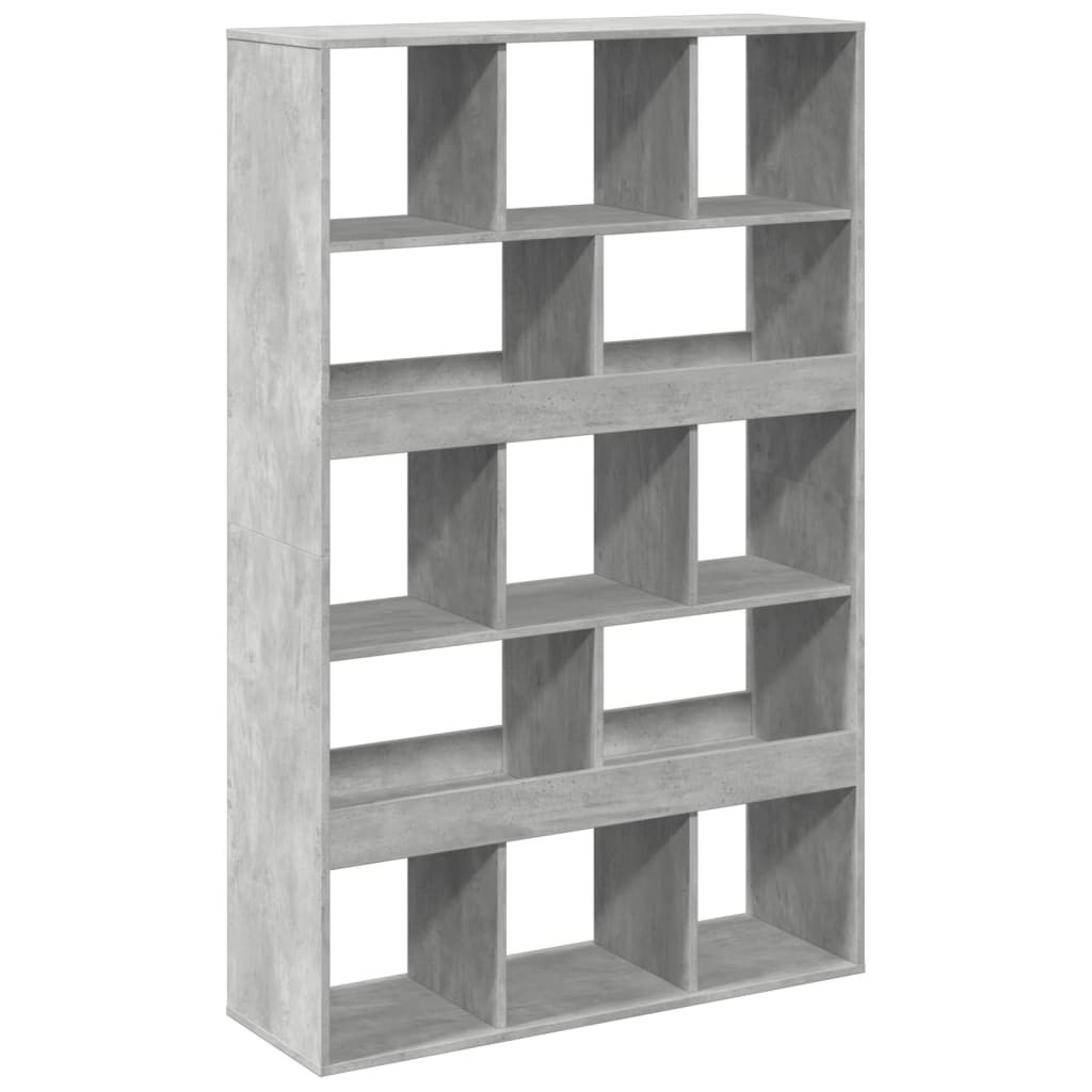 Knihovna Betonově Šedá 100 X 33 X 156,5 Cm Kompozitní Dřevo