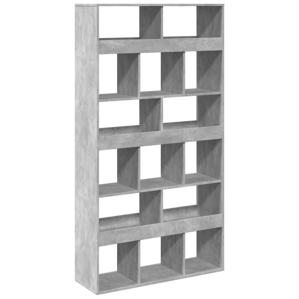 Knihovna Betonově Šedá 100 X 33 X 187,5 Cm Kompozitní Dřevo