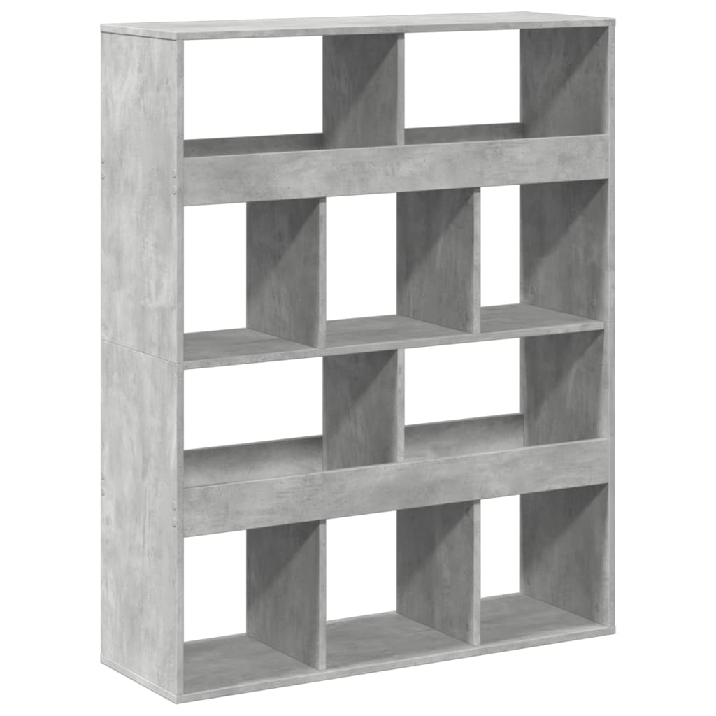 Dělicí Stěna Betonově Šedá 100 X 33 X 125,5 Cm Kompozitní Dřevo