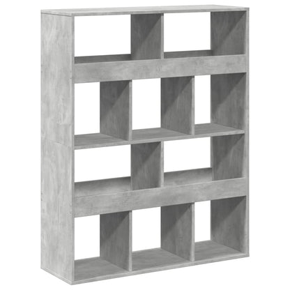 Dělicí Stěna Betonově Šedá 100 X 33 X 125,5 Cm Kompozitní Dřevo