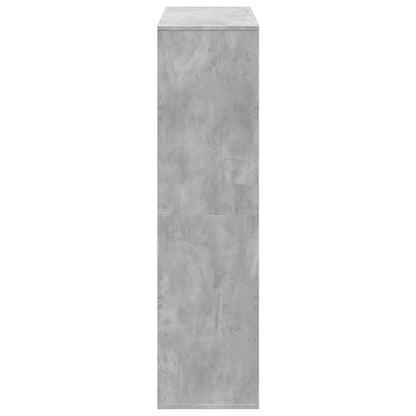 Dělicí Stěna Betonově Šedá 100 X 33 X 125,5 Cm Kompozitní Dřevo