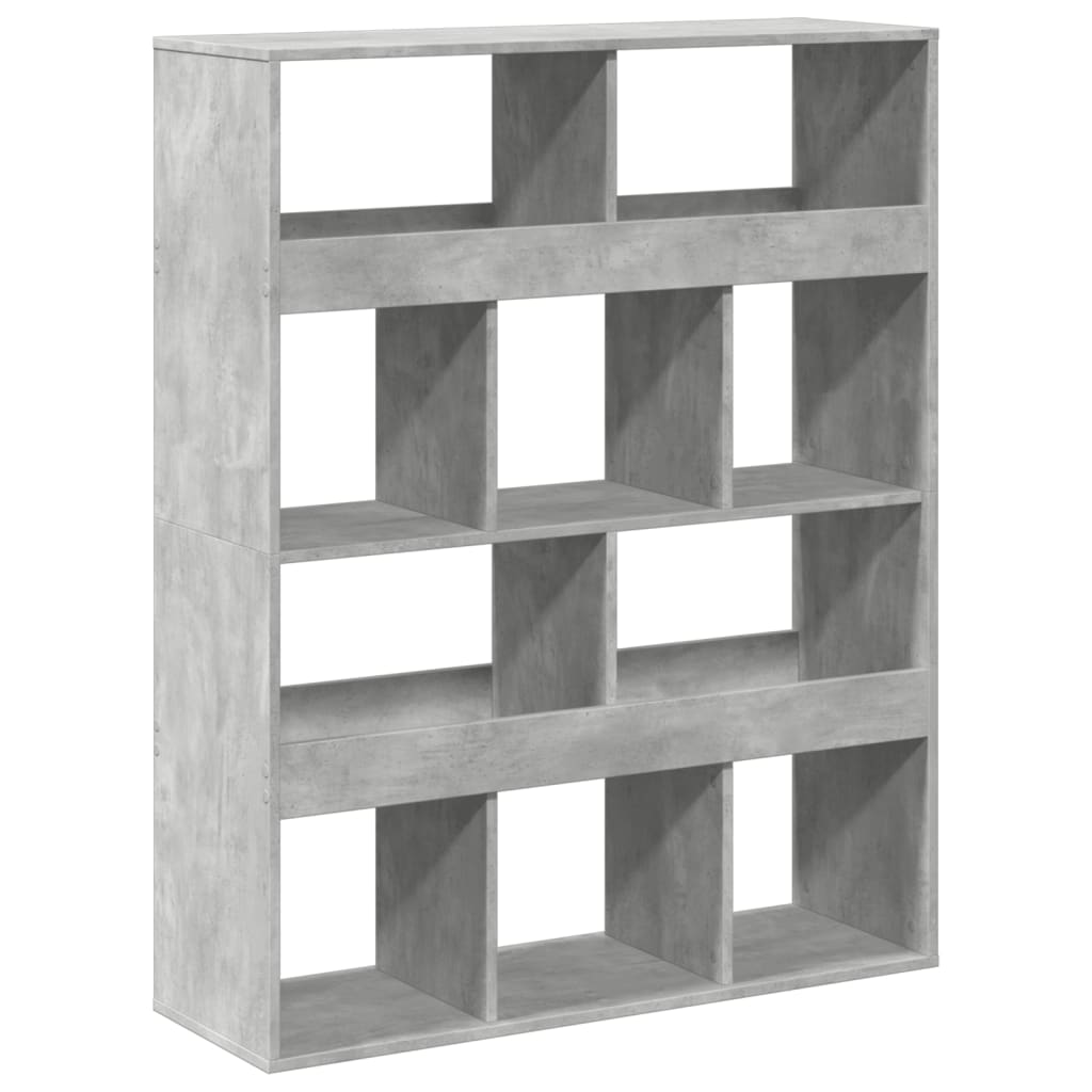 Dělicí Stěna Betonově Šedá 100 X 33 X 125,5 Cm Kompozitní Dřevo