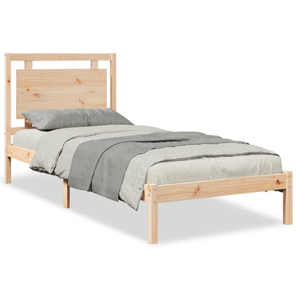 Prodloužený Rám Postele Bez Matrace 100 X 210 Cm Masivní Dřevo