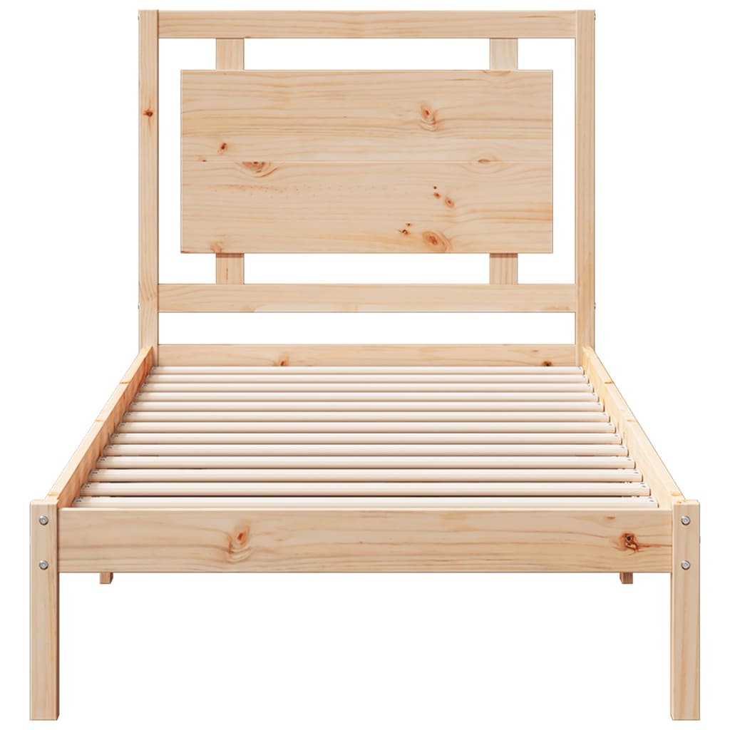 Prodloužený Rám Postele Bez Matrace 100 X 210 Cm Masivní Dřevo