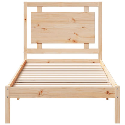 Prodloužený Rám Postele Bez Matrace 100 X 220 Cm Masivní Dřevo