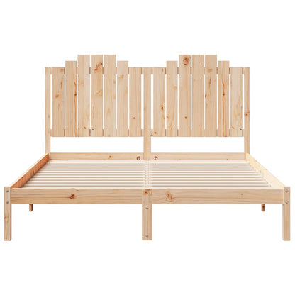 Prodloužený Rám Postele Bez Matrace 160 X 210 Cm Masivní Dřevo