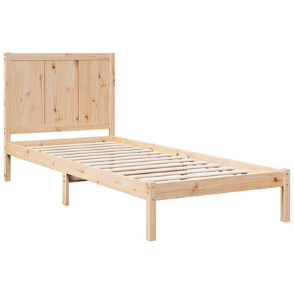Prodloužený Rám Postele Bez Matrace 100 X 210 Cm Masivní Dřevo