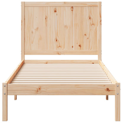 Prodloužený Rám Postele Bez Matrace 100 X 210 Cm Masivní Dřevo