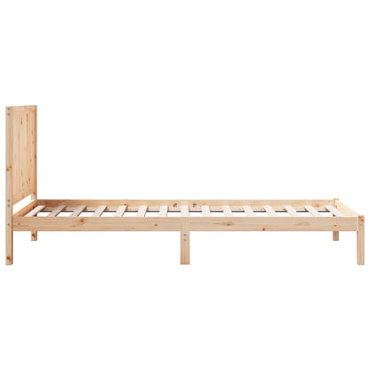 Prodloužený Rám Postele Bez Matrace 100 X 210 Cm Masivní Dřevo