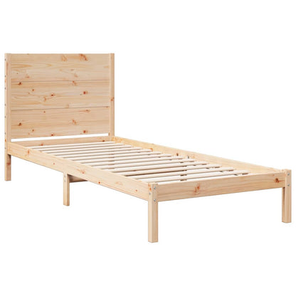 Prodloužený Rám Postele Bez Matrace 100 X 210 Cm Masivní Dřevo