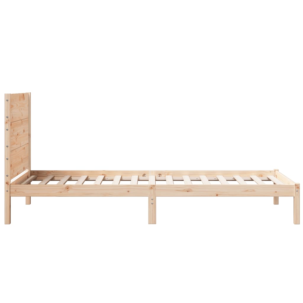 Prodloužený Rám Postele Bez Matrace 100 X 210 Cm Masivní Dřevo