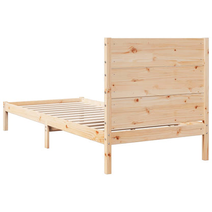 Prodloužený Rám Postele Bez Matrace 100 X 210 Cm Masivní Dřevo