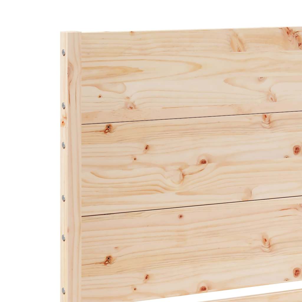Prodloužený Rám Postele Bez Matrace 200 X 220 Cm Masivní Dřevo