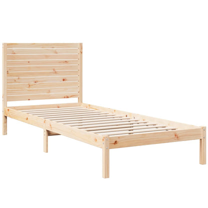 Prodloužený Rám Postele Bez Matrace 100 X 210 Cm Masivní Dřevo