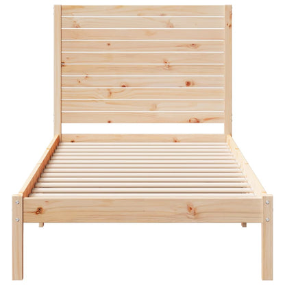 Prodloužený Rám Postele Bez Matrace 100 X 210 Cm Masivní Dřevo