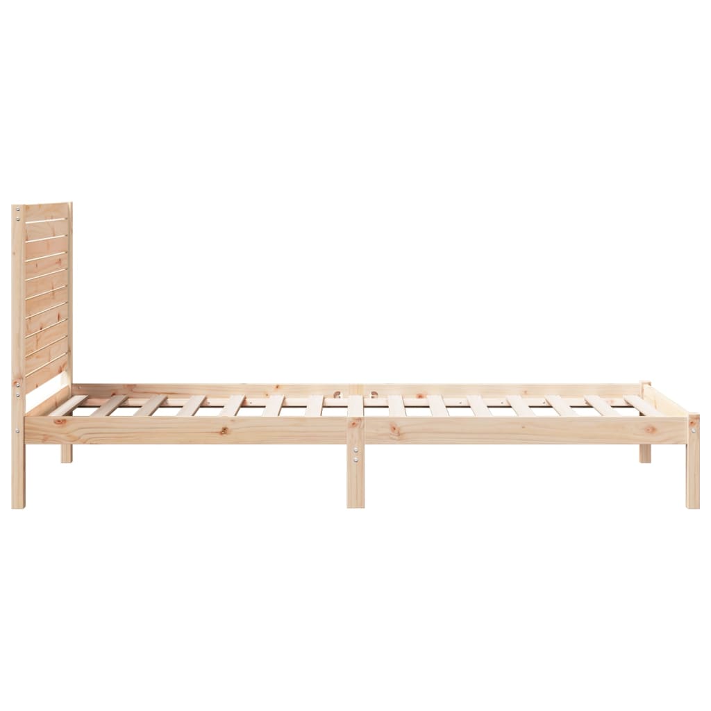 Prodloužený Rám Postele Bez Matrace 100 X 210 Cm Masivní Dřevo