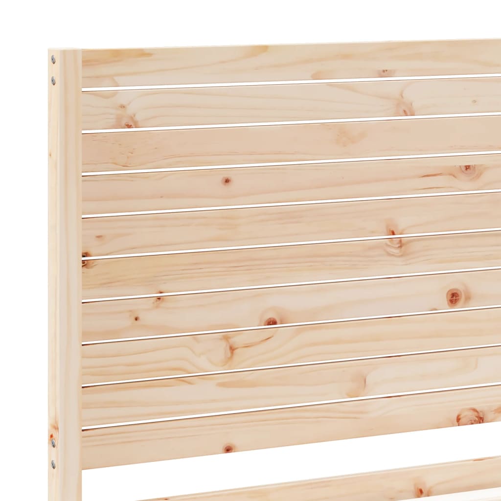Prodloužený Rám Postele Bez Matrace 100 X 210 Cm Masivní Dřevo