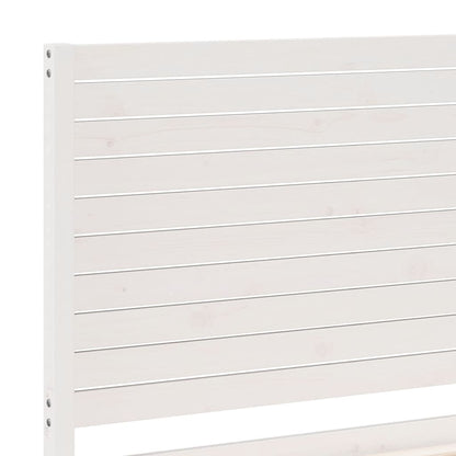 Prodloužený Rám Postele Bez Matrace Bílý 180 X 210 Cm Masiv