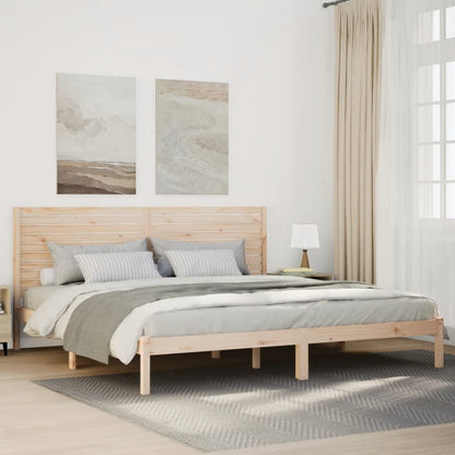 Prodloužený Rám Postele Bez Matrace 200 X 210 Cm Masivní Dřevo