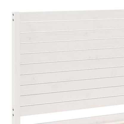 Prodloužený Rám Postele Bez Matrace Bílý 90 X 220 Cm Masiv