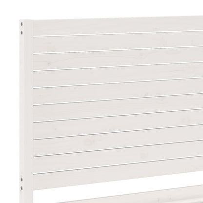 Prodloužený Rám Postele Bez Matrace Bílý 200 X 220 Cm Masiv