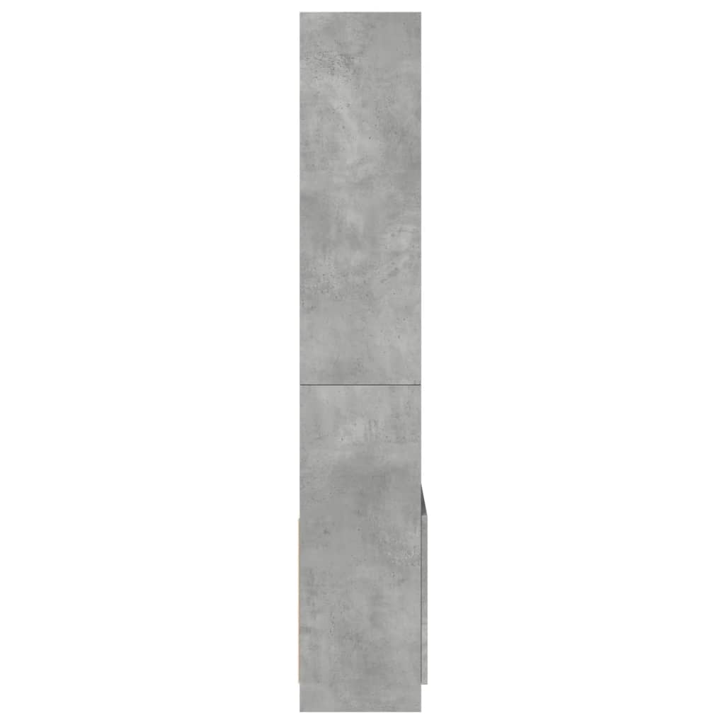 Skříň Highboard Betonově Šedá 63 X 33 X 180 Cm Kompozitní Dřevo
