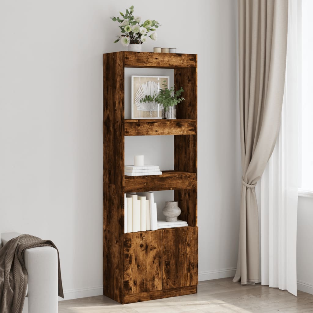 Skříň Highboard 63 X 33 X Kompozitní Dřevo Kouřový Dub