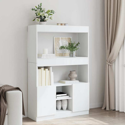 Skříň Highboard 63 X 33 X Kompozitní Dřevo Bílá