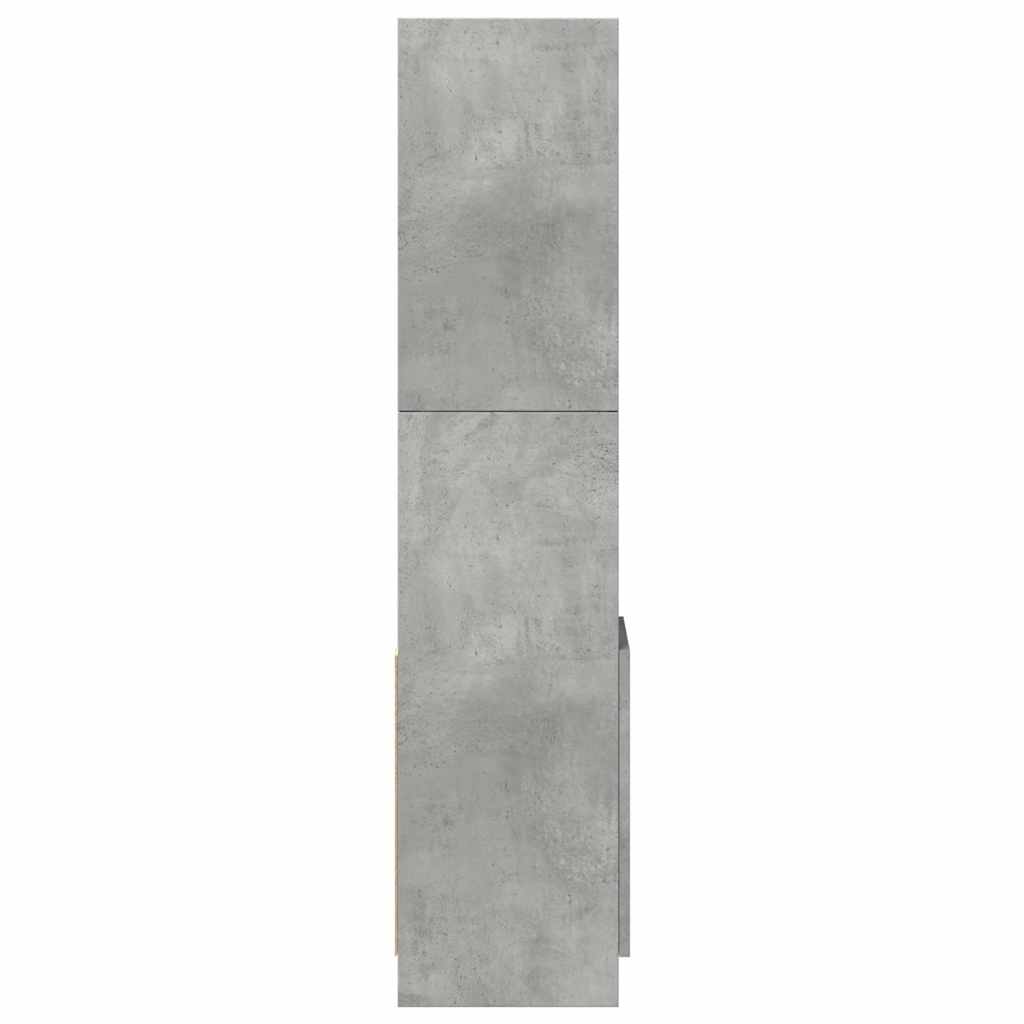 Skříň Highboard Betonově Šedá 92 X 33 X 140 Cm Kompozitní Dřevo