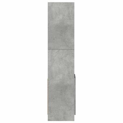 Skříň Highboard Betonově Šedá 92 X 33 X 140 Cm Kompozitní Dřevo