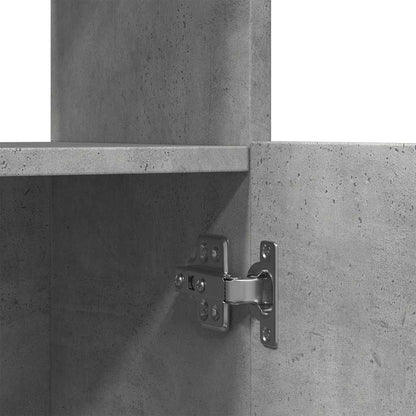 Skříň Highboard Betonově Šedá 92 X 33 X 140 Cm Kompozitní Dřevo