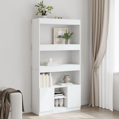 Skříň Highboard 63 X 33 X Kompozitní Dřevo Bílá