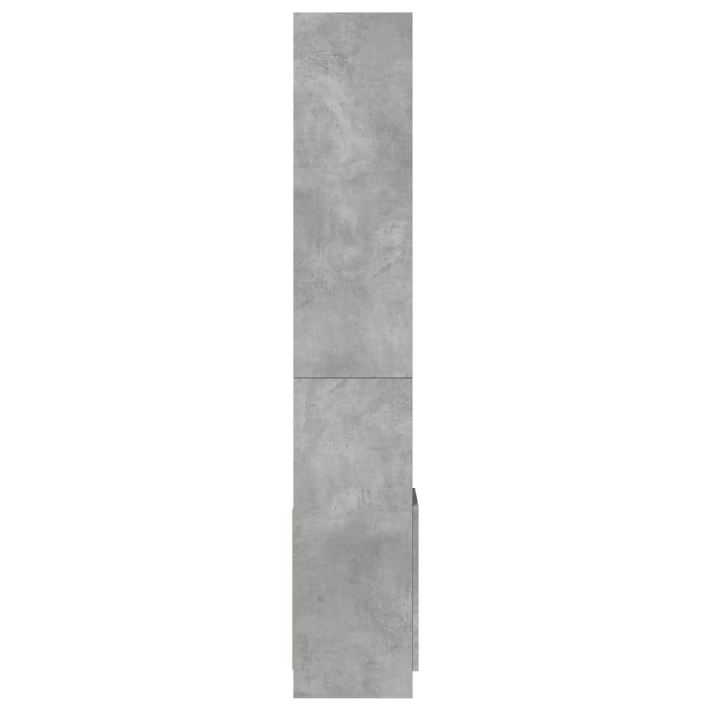 Skříň Highboard Betonově Šedá 92 X 33 X 180 Cm Kompozitní Dřevo