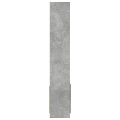 Skříň Highboard Betonově Šedá 92 X 33 X 180 Cm Kompozitní Dřevo