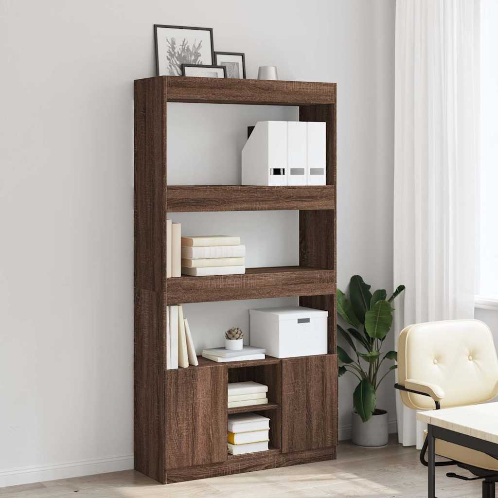 Skříň Highboard 92 X 33 X Kompozitní Dřevo Hnědý Dub