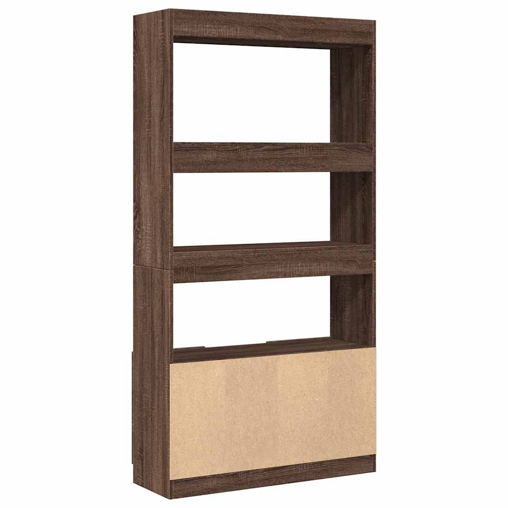 Skříň Highboard 92 X 33 X Kompozitní Dřevo Hnědý Dub