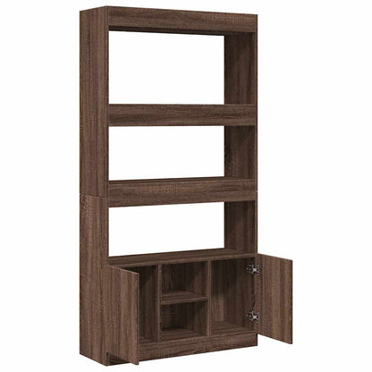 Skříň Highboard 92 X 33 X Kompozitní Dřevo Hnědý Dub