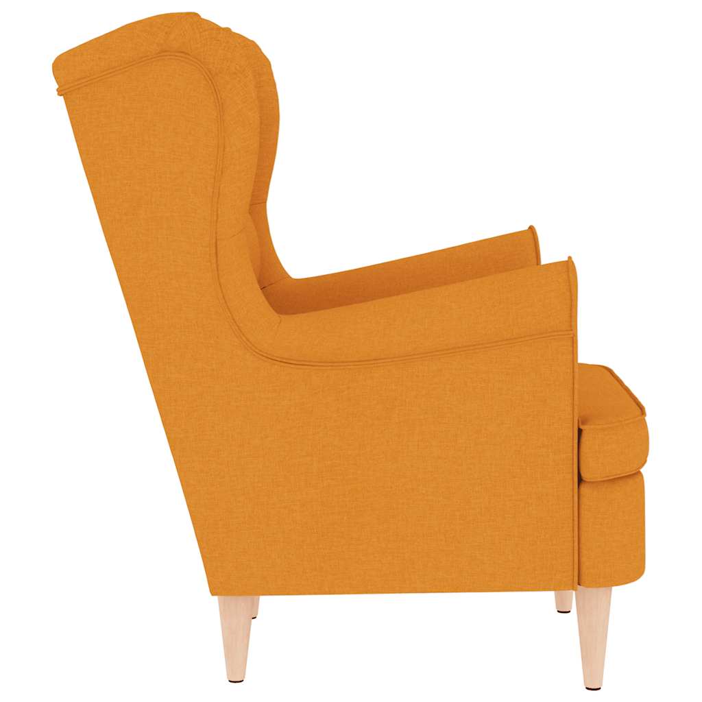 Křeslo Tmavě Žluté 74 X 84 X 100 Cm Textil