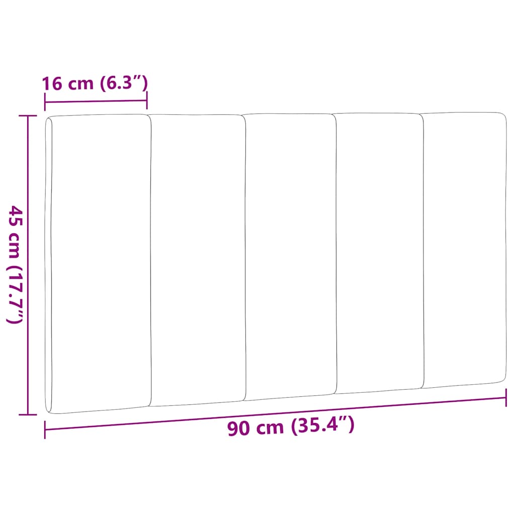 Polštář Na Čelo Postele Textil