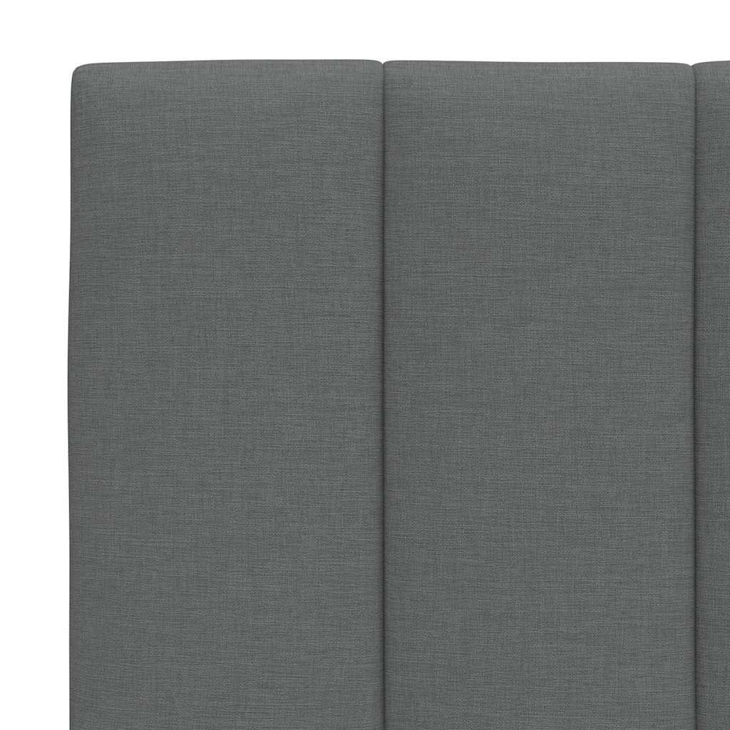 Polštář Na Čelo Postele Hanko Tmavě Šedý Textil