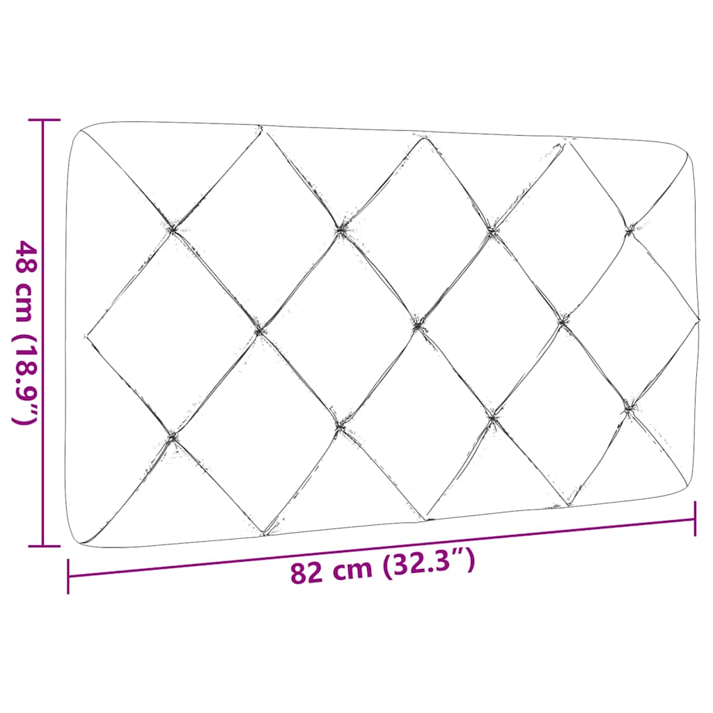 Polštář Na Čelo Postele Tmavě Šedý Textil