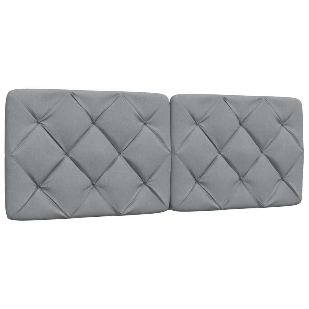 Polštář Na Čelo Postele Tmavě Šedý Textil