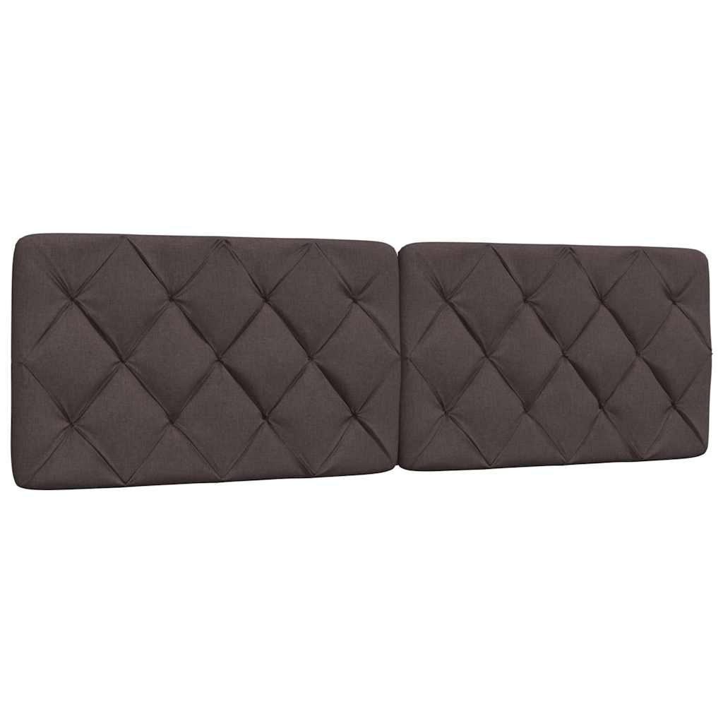 Polštář Na Čelo Postele Tmavě Šedý Textil