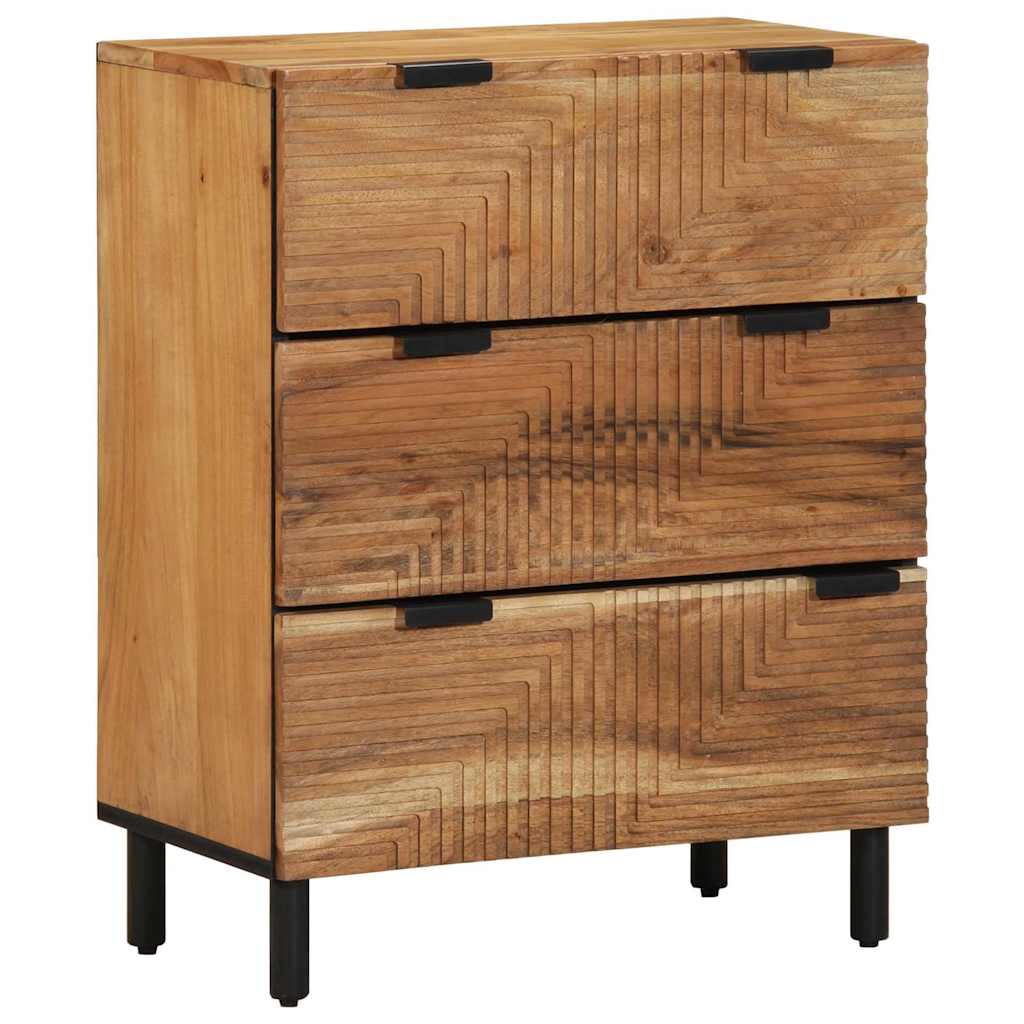 Sestava Komody 3 Ks 180 X 33 X 75 Cm Masivní Akátové Dřevo