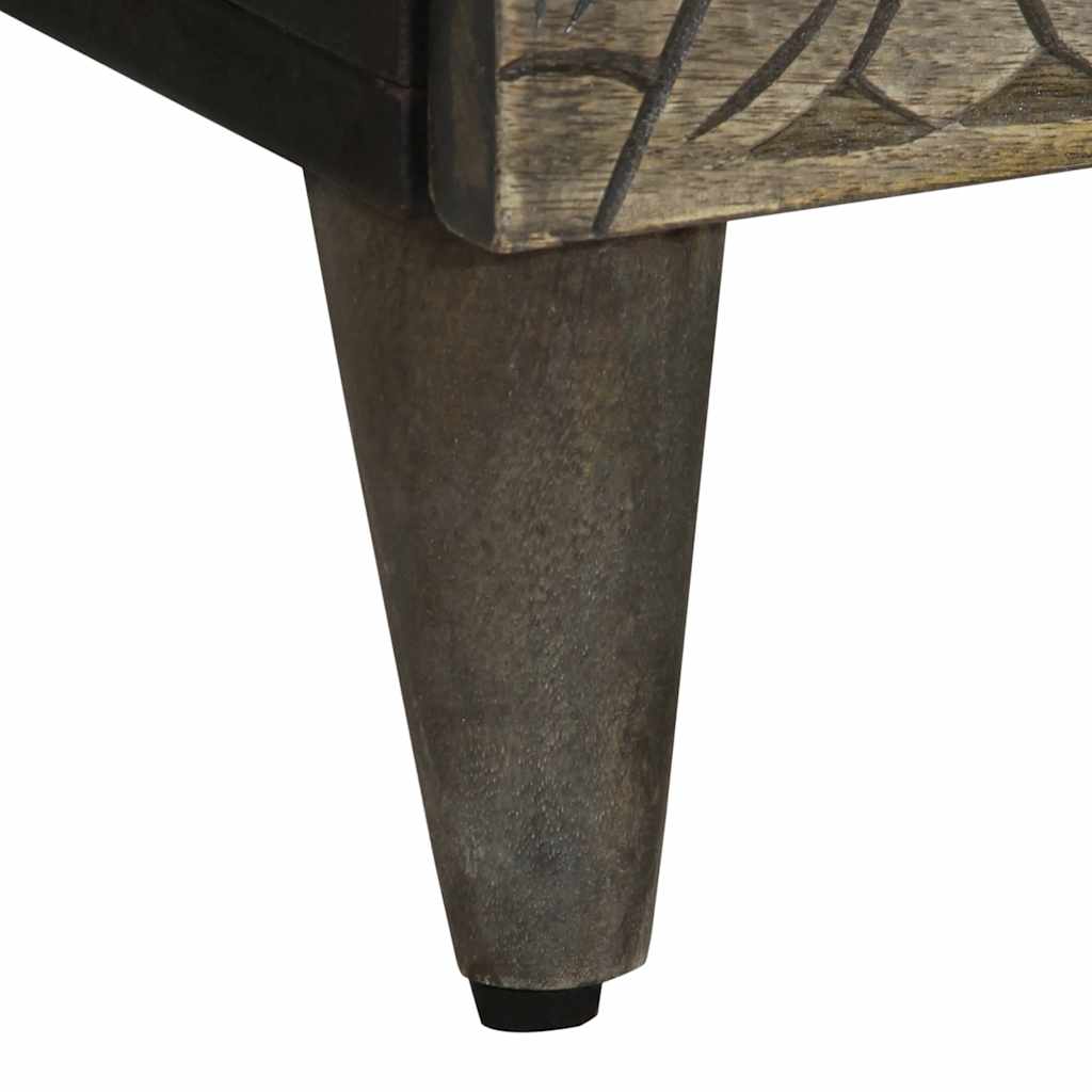 Příborníky 2 Ks Světle Šedé 60X33,5X75 Cm Masivní Dřevo Mango