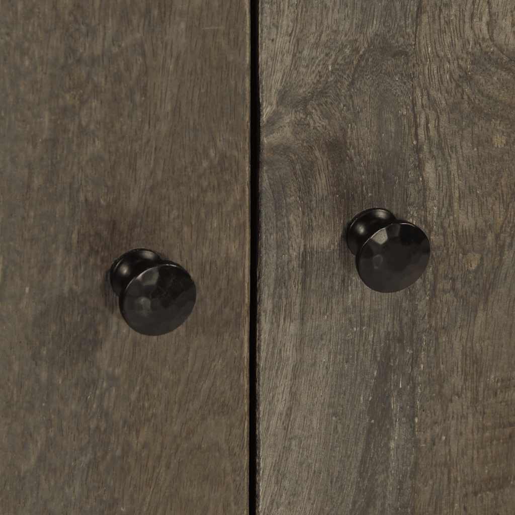 3 Kusy Příborníků Světle Šedá 60X33,5X75 Cm Masivní Dřevo Mango