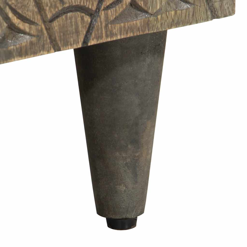 2Dílná Koupelnová Sestava Masivní Mangovníkové Dřevo Černá